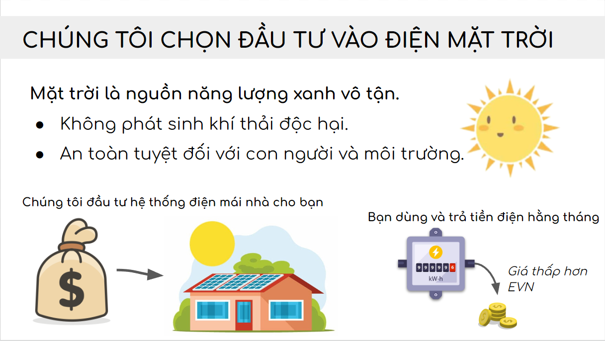 Chúng tôi chọn đầu tư vào Điện năng lượng mặt trời