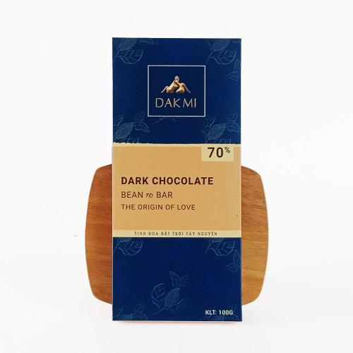 Dark Chocolate 70% – Thanh 100gr