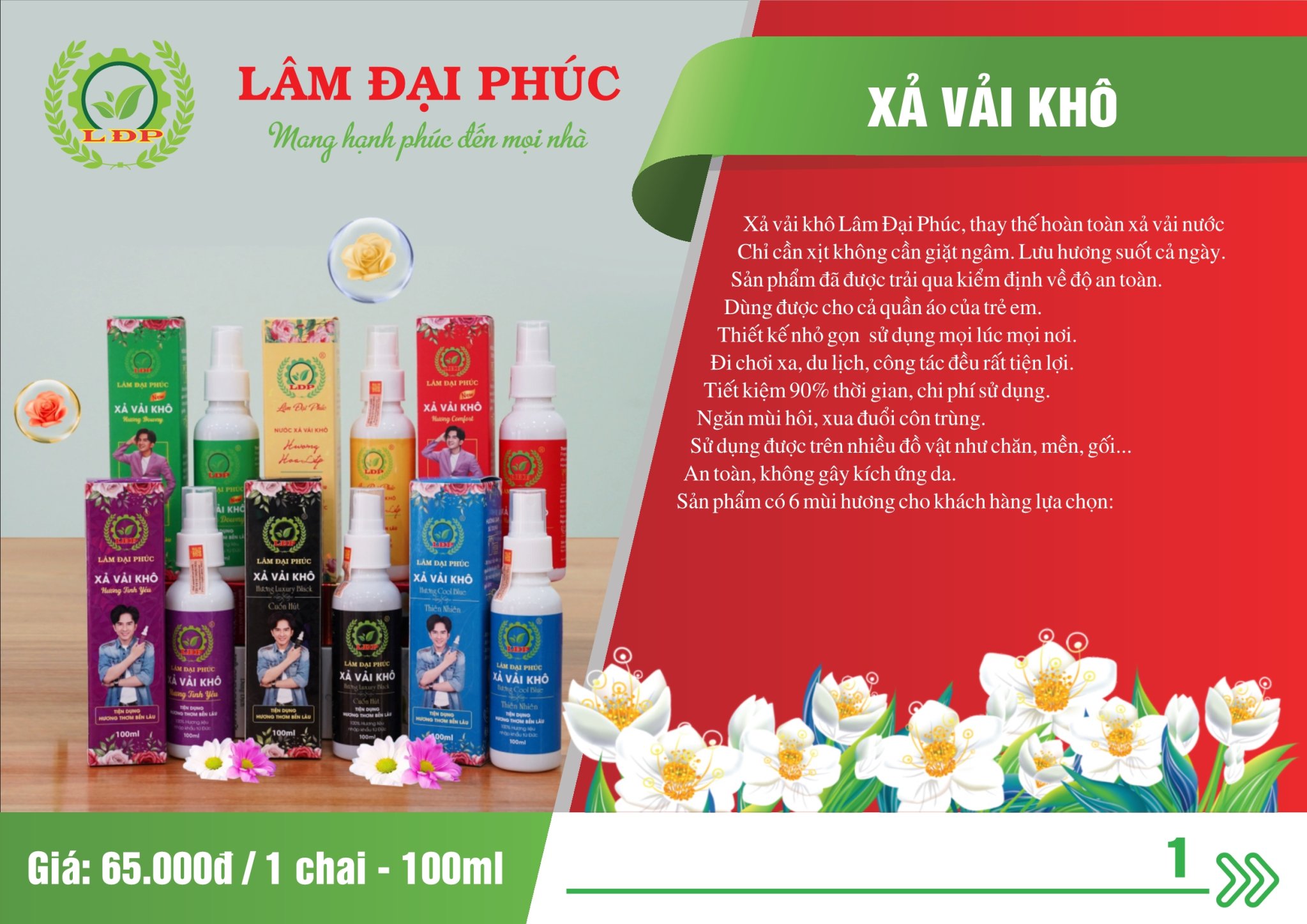 Nước Xịt Xả Vải Khô Lâm Đại Phúc