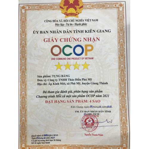 Chứng nhận OCOP - Tụng Bàng