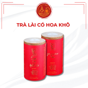 Trà Lài Có Hoa Khô Cao Cấp Nắp Gỗ 85g