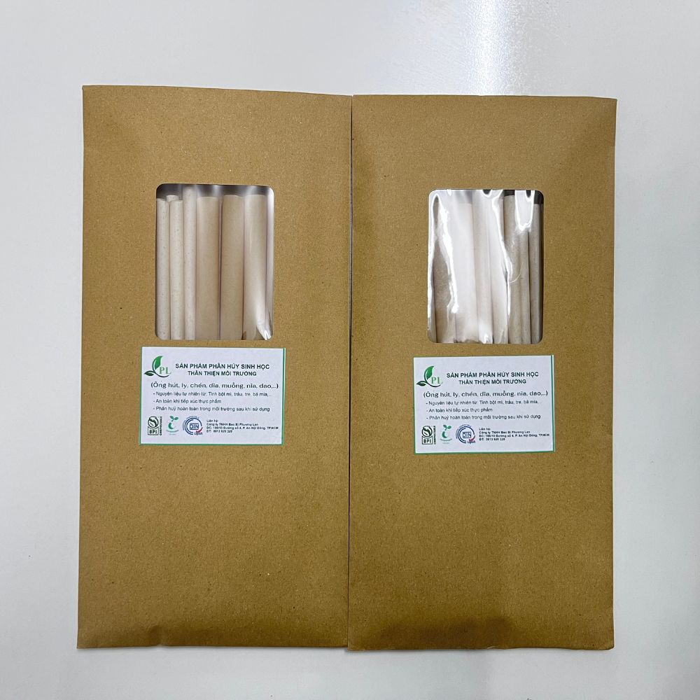 Ống Hút Tự Hủy Sinh Học Từ Bột Mì