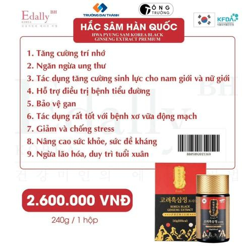 Hắc Sâm Hàn Quốc Edally