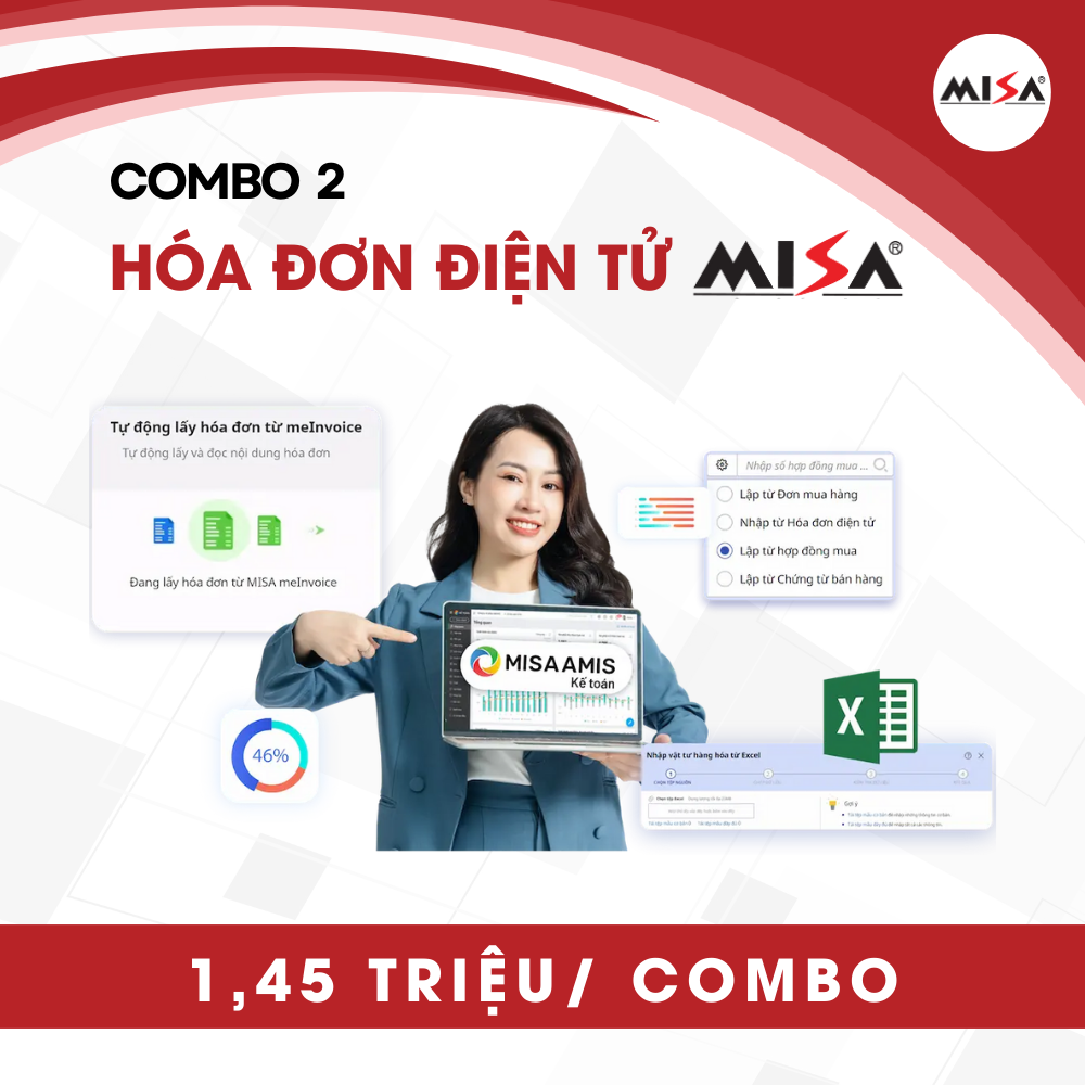 Combo 2: Giải Pháp Hóa Đơn Điện Tử MISA