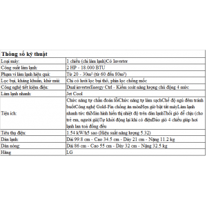 Máy Lạnh LG Inverter 2 HP V18ENF