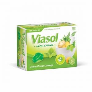 Viên Ngậm Viasol Chanh - Hộp 100 viên