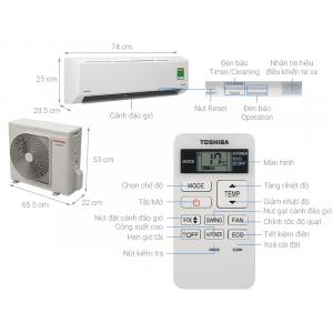 Máy Lạnh Toshiba Inverter 1 HP RAS-H10D2