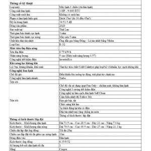 Điều Hòa Casper Inverter 9000 BTU IC-09TL32