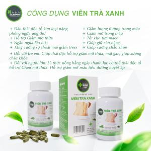 Viên trà xanh (Hộp 200 viên)