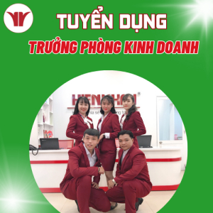 $Tuyển dụng Trưởng phòng Kinh doanh