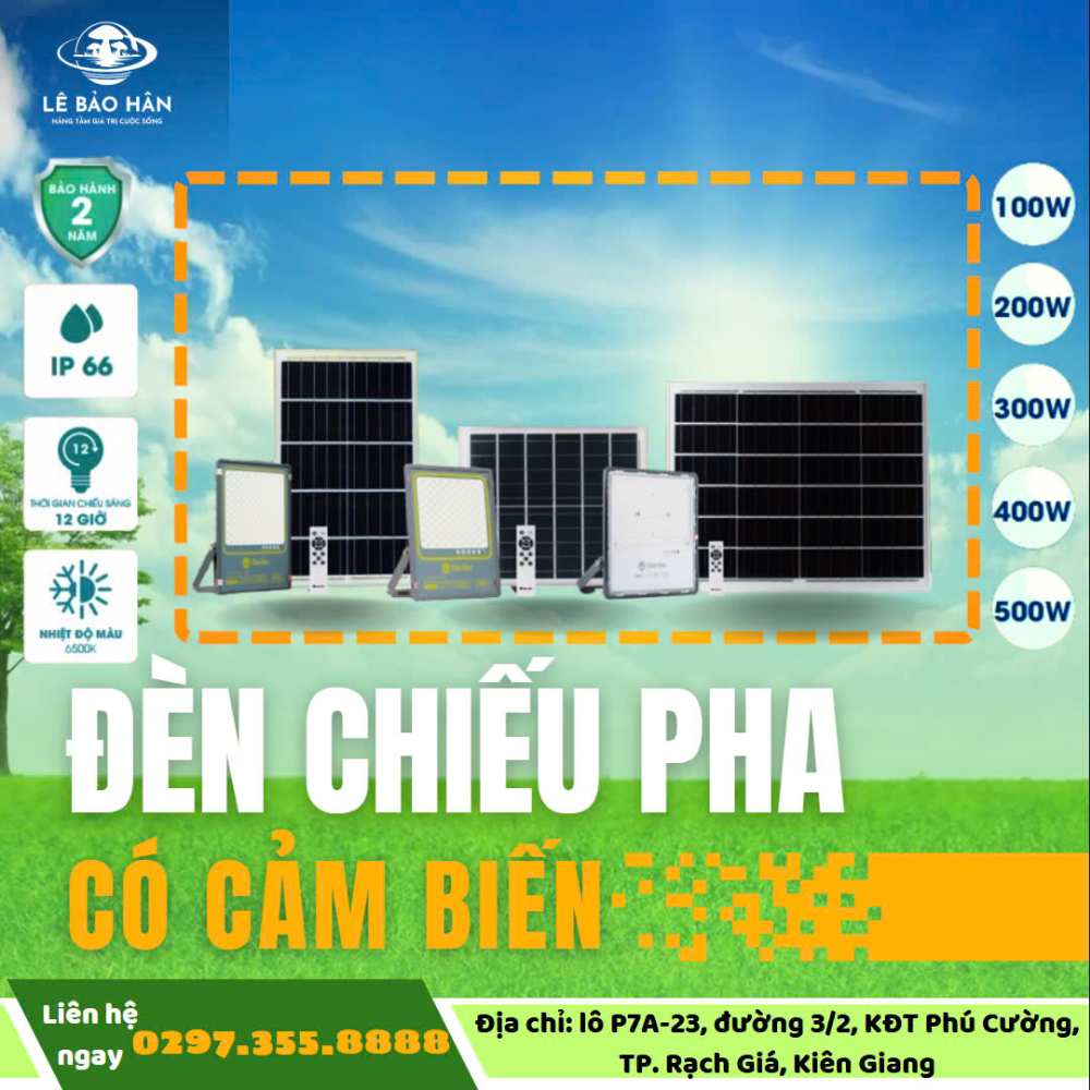 Đèn Chiếu Pha Có Cảm Biến