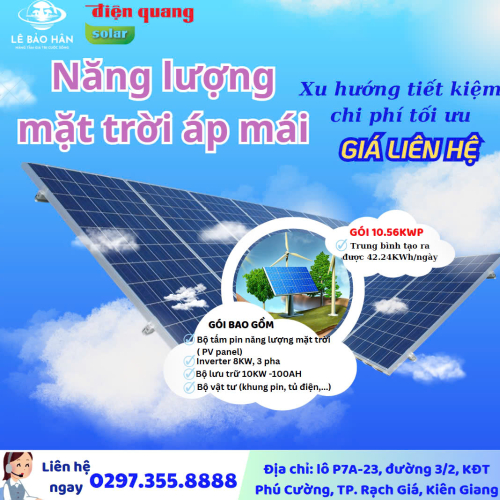Gói Pin Năng Lượng Mặt Trời 10.56kWp - 3 Pha
