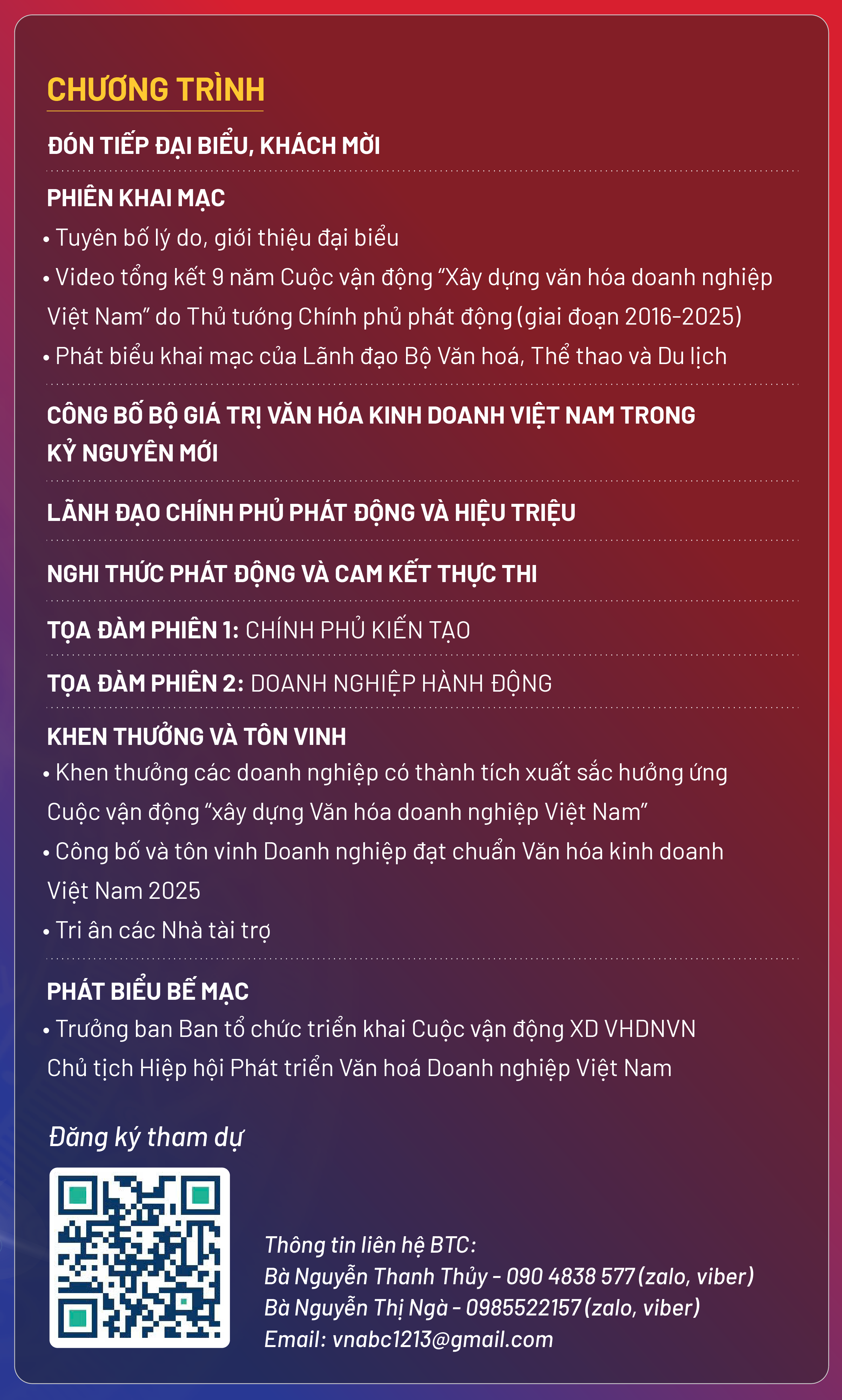 Chương trình hoạt động