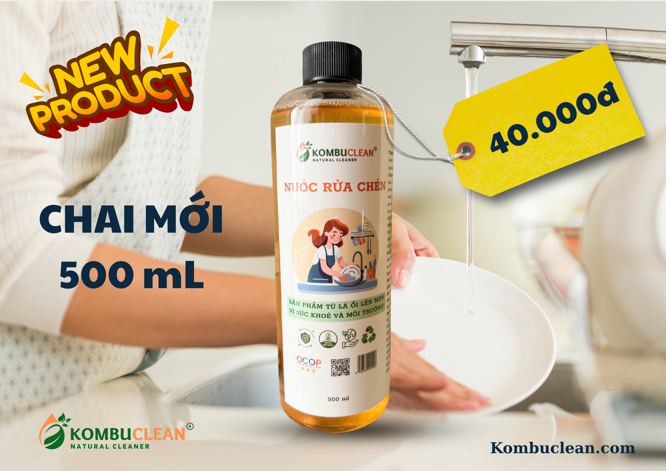 Nước Rửa Chén KombuClean
