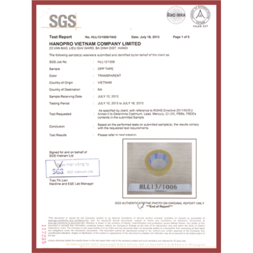 Chứng chỉ về tiêu chuẩn ISO 9001 : 2008