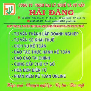 Cty TNHH Đại Lý Thuế & Tư Vấn Hải Đăng