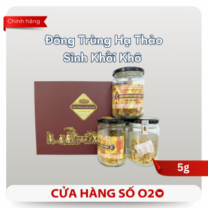 Đông Trùng Hạ Thảo Sinh Khối Khô 5g