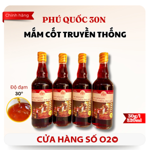 Nước Mắm Cốt Truyền Thống Phú Quốc 30N – Chai 520ml