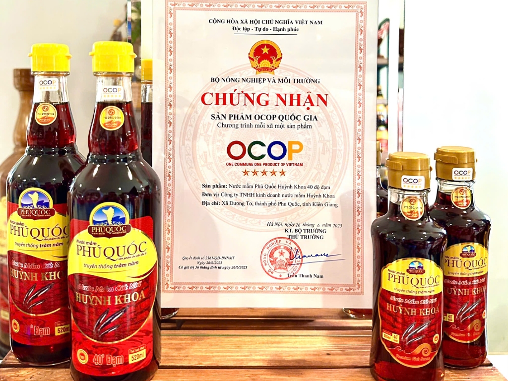 Chứng nhận sản phẩm OCOP 5sao