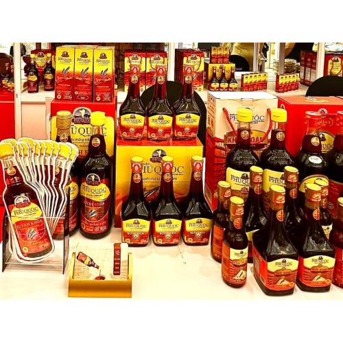 Nước Mắm Truyền Thống Cốt Nhĩ Huỳnh Khoa 40 Đạm Hộp 2 Chai 520ml