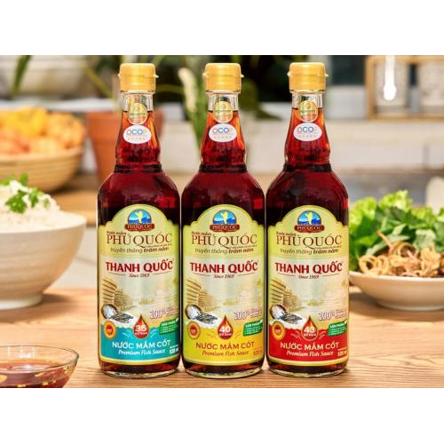 Nước Mắm Chỉ Dẫn Địa Lý Phú Quốc - Thanh Quốc 40N 520ml x 6 chai