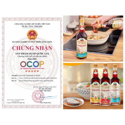 Nước Mắm Chỉ Dẫn Địa Lý Phú Quốc - Thanh Quốc 35N, 500ml x 6 chai