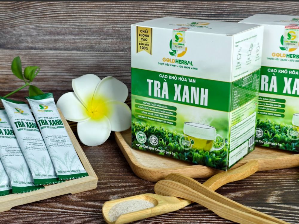 1. Giới thiệu cao khô hòa tan trà xanh