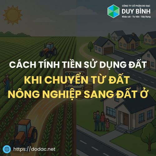 Cách Tính Tiền Sử Dụng Đất Khi Chuyển Từ Đất Nông Nghiệp Sang Đất Ở
