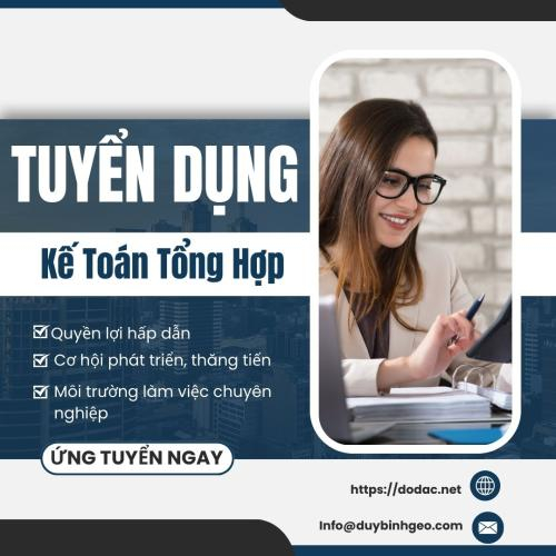 $Duy Bình Geo - Tuyển Dụng Kế Toán Tổng Hợp