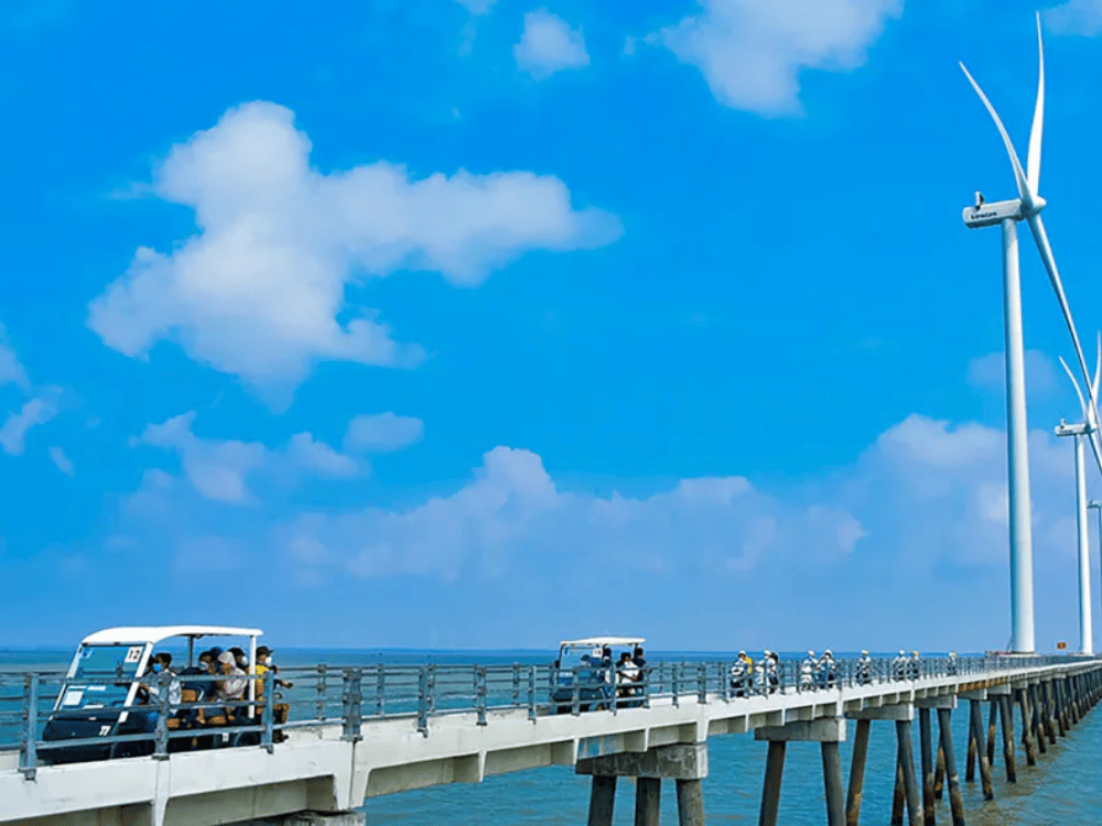 Vẻ đẹp thiên nhiên nên thơ của khu du lịch điện gió Bạc Liêu