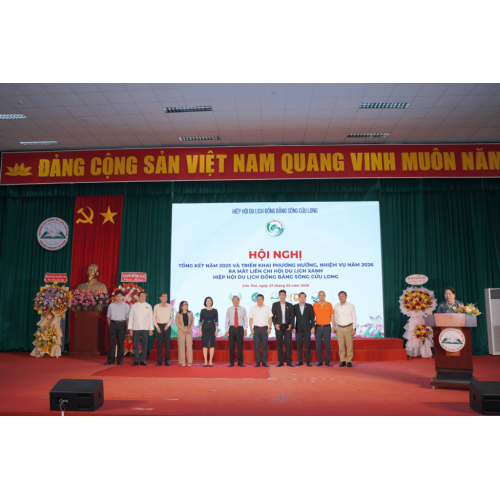 HỘI NGHỊ TỔNG KẾT NĂM 2025 VÀ TRIỂN KHAI PHƯƠNG HƯỚNG, NHIỆM VỤ NĂM 2026 – RA MẮT LIÊN CHI HỘI DU LỊCH XANH ĐBSCL