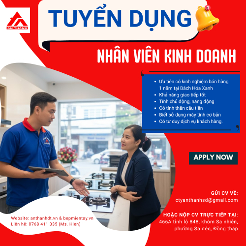 $Tuyển Dụng Nhân Viên Kinh Doanh - Cùng An Thành Lan Tỏa Ngọn Lửa Tận Tâm