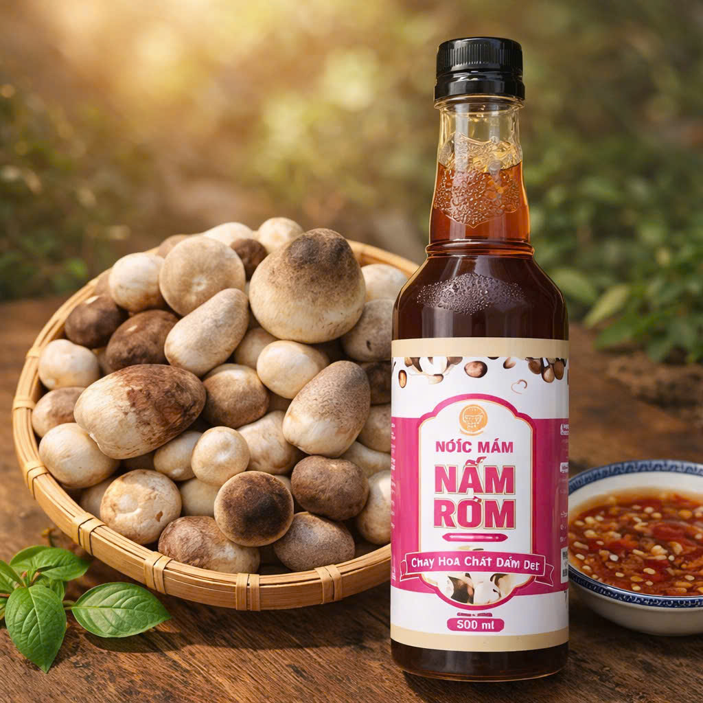 Nước Mắm Nấm Rơm - Hương Cá Hồi 500ml