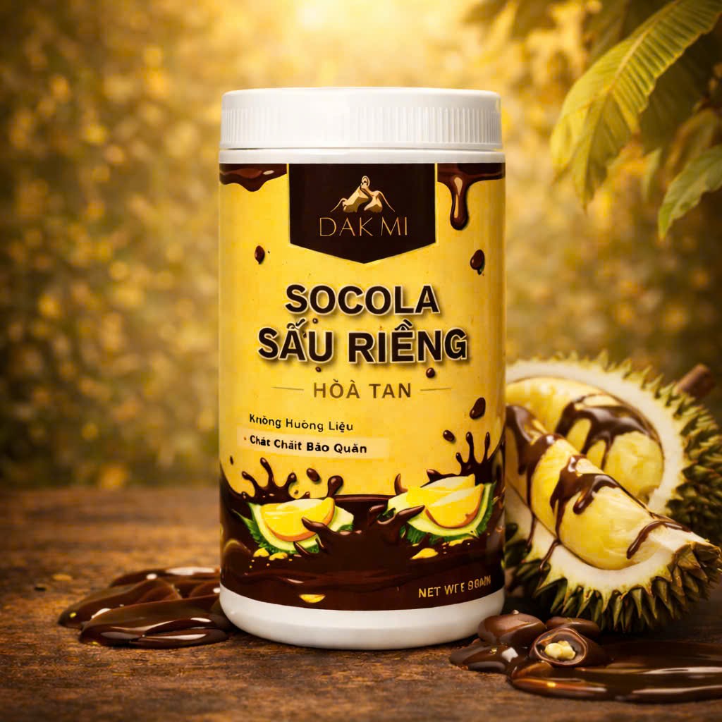 Socola sầu riêng hoà tan