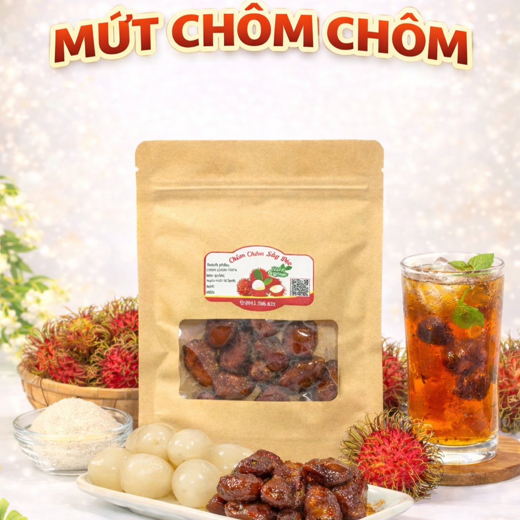 Mứt Chôm Chôm ( Ăn Là Ghiền)