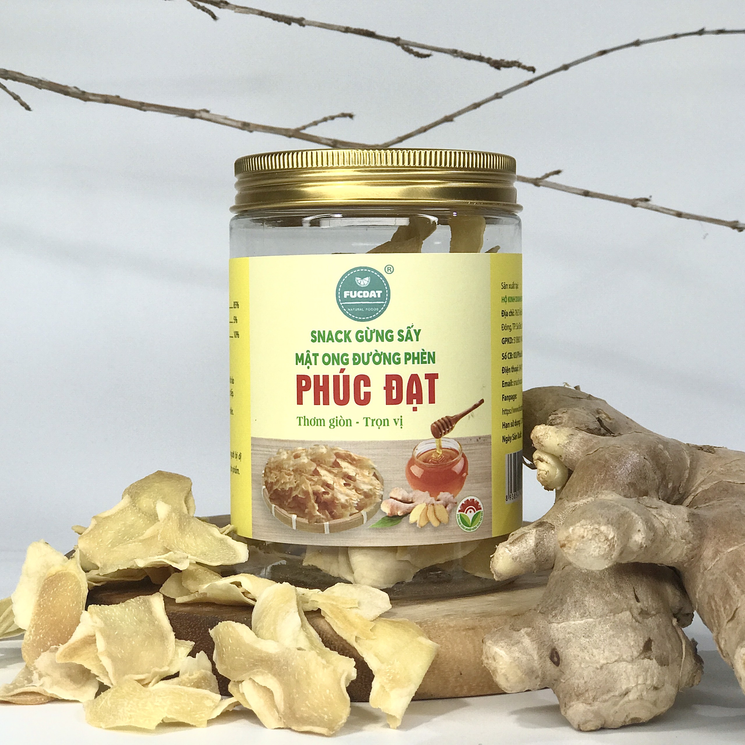 Gừng Sấy Mật Ong Đường