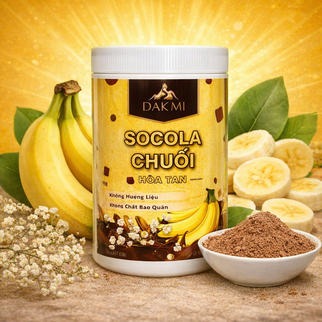 Socola chuối hoà tan