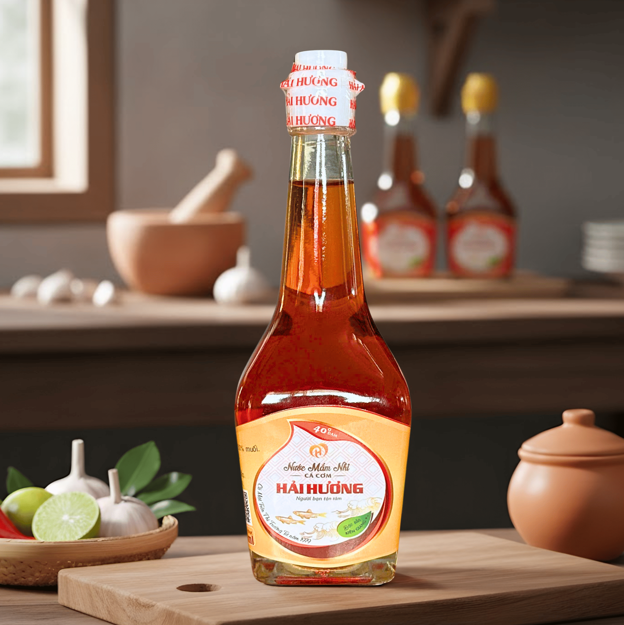 Nước Mắm Nhỉ Cá Cơm 40 Độ Hộp 6 Chai 200ml