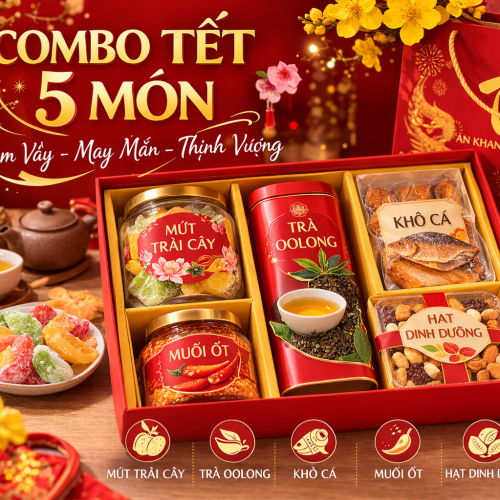 Hộp Quà Tết 5 Món – Gắn Kết Yêu Thương
