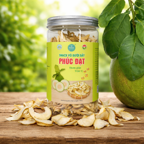 SNACK VỎ BƯỞI SẤY PHÚC ĐẠT – THƠM GIÒN, TRỌN VỊ THIÊN NHIÊN