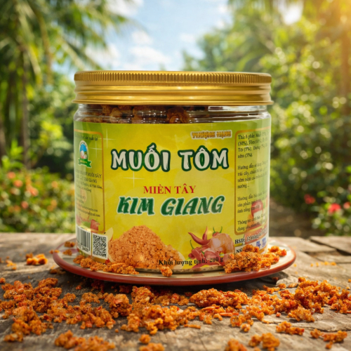 Muối Tôm Miền Tây Kim Giang – Gia Vị Chấm Đậm Đà Không Thể Thiếu
