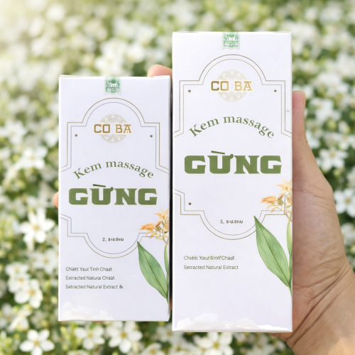 KEM MASSAGE GỪNG CÔ BA – BÍ QUYẾT THƯ GIÃN TỪ THIÊN NHIÊN