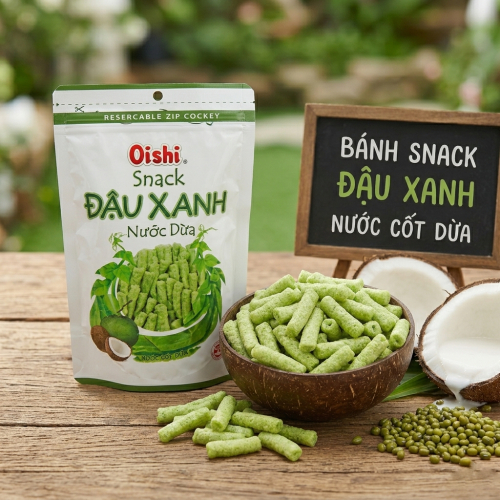 Snack Đậu Xanh Nước Cốt Dừa – Giòn Tan Trong Miệng, Béo Ngậy Vị Dừa