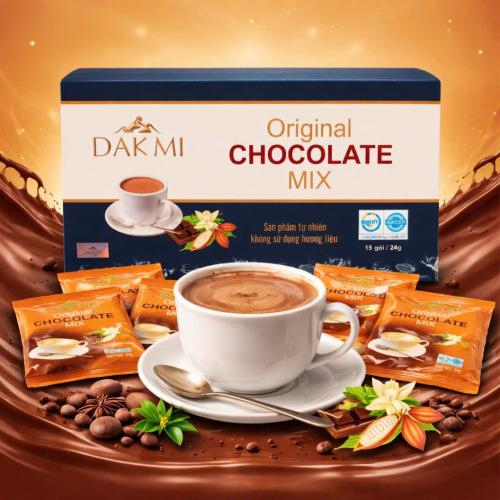 DAKMI Original Chocolate Mix – Thức Uống Socola Hòa Tan Thơm Ngon Cho Mọi Khoảnh Khắc