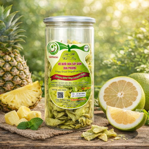 Vỏ Bưởi Dứa Sấy Giòn