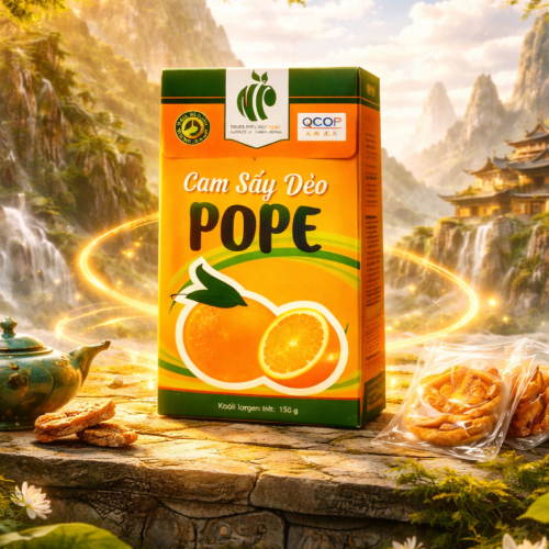 Cam Sấy Dẻo POPE – Ngọt Thanh Từ Thiên Nhiên