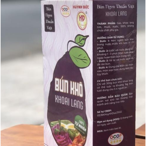 BÚN KHÔ KHOAI LANG – TINH HOA TỪ THIÊN NHIÊN, AN TOÀN CHO SỨC KHỎE
