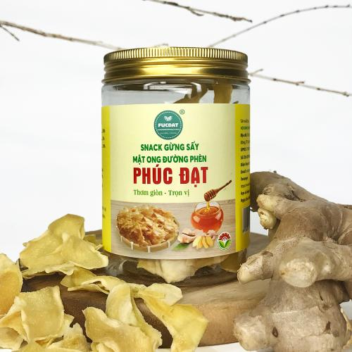 Snack Gừng Sấy Mật Ong Đường Phèn