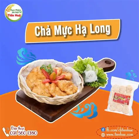 Chả Mực Hạ Long VIP Nguyên Chất (Chiên) - Hút Chân Không - Khay 500gr