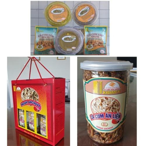 Cá cơm hòn chông các loại (cá cơm sữa, ăn liền trứng muối, khô phi lê)